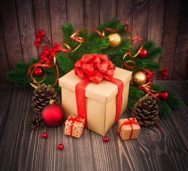 Noel veya yeni yıl arkaplanı