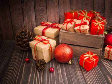 Noel veya yeni yıl arkaplanı.