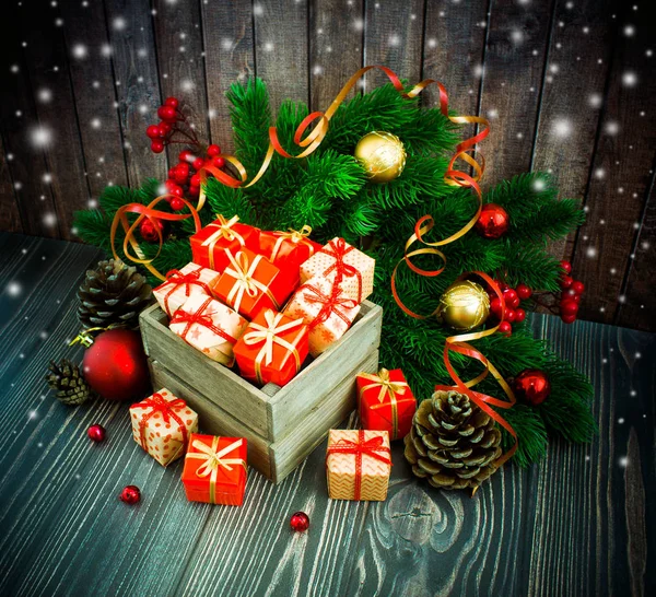 Noel veya yeni yıl arkaplanı.