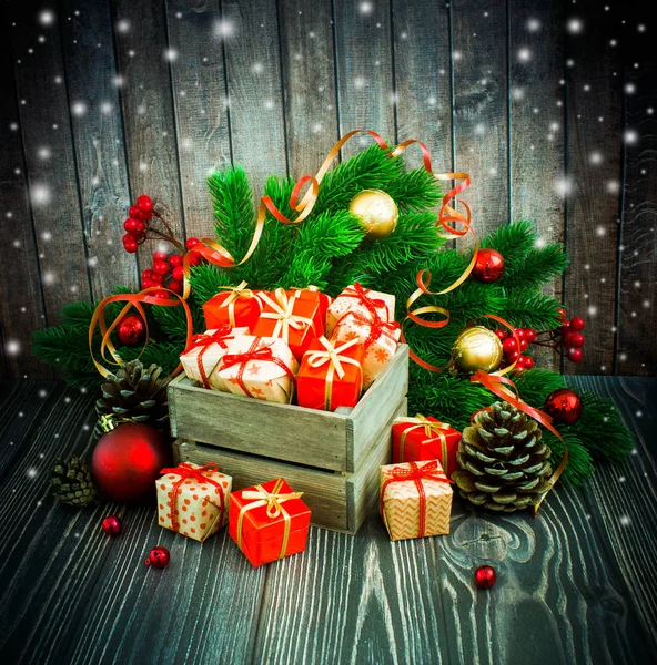 Noel veya yeni yıl arkaplanı.