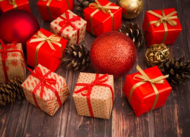 Noel veya yeni yıl arkaplanı.