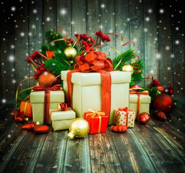 Noel veya yeni yıl arkaplanı