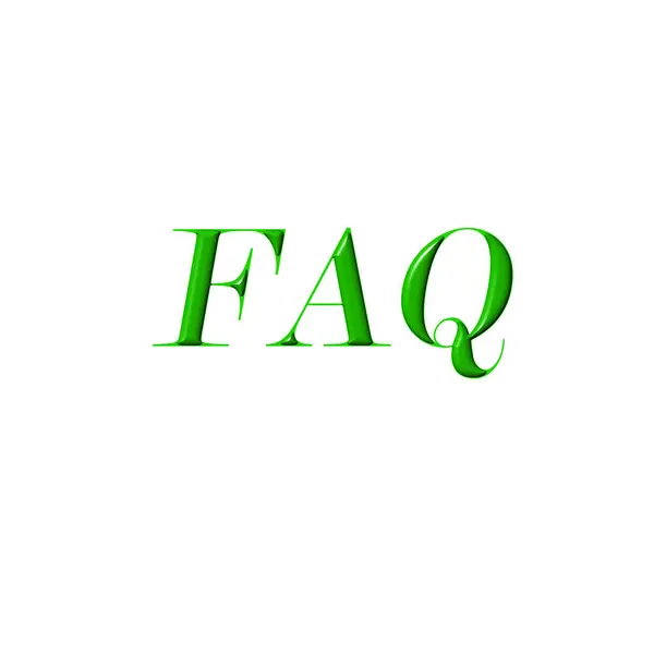 FAQ slovo znaménko zblízka na bílém pozadí. Často kladené otázky koncepce — Stock fotografie