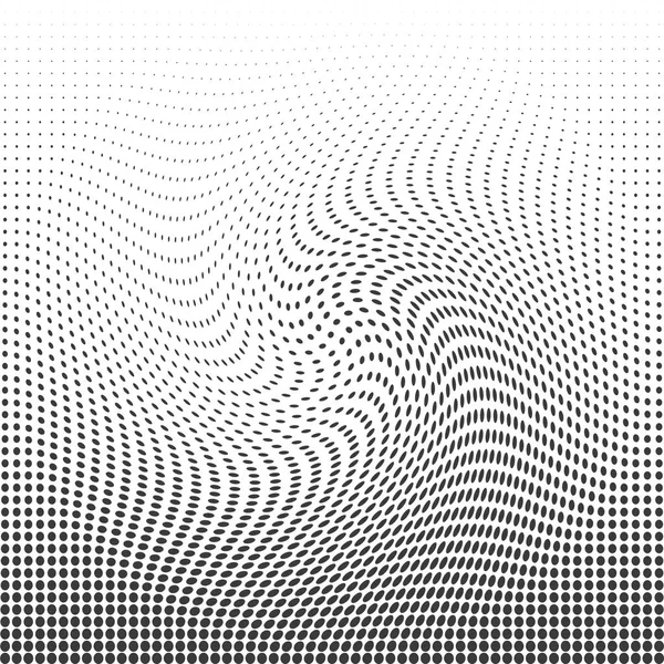Abstract monochrome halftone pattern. Design template.Geometric illustration with dots. Modern dotted background for web sites, sticker labels, postcards, banners, corporate identity, cover design — Stock Photo, Image