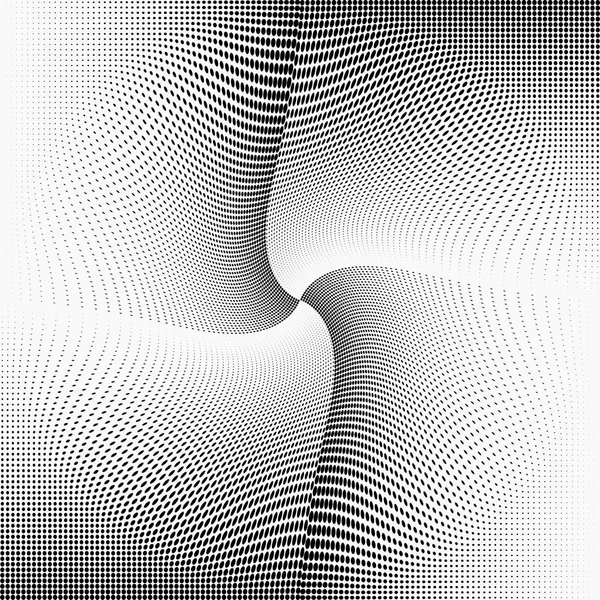 Abstracte monochroom halftoonpatroon. Ontwerpsjabloon. Geometrische illustratie met stippen. Moderne gestippelde achtergrond voor sticker etiketten, briefkaarten, websites, banners, huisstijl, de omslag voor ontwerpen — Stockfoto