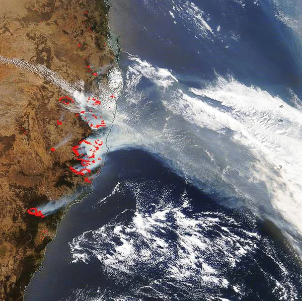 オーストラリアの地図の中で宇宙からの眺め 衛星画像 この画像のいくつかの要素はNasaによって提供されています — ストック写真
