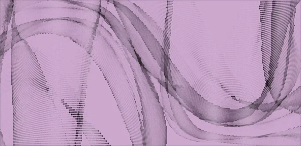 Абстрактний Геометричний Фіолетовий Чорний Півтоновий Візерунок Які Динамічні Лінії — стоковий вектор