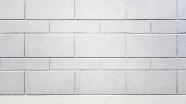 질감, 오래 된 빈티지 화이트 벽돌 벽 배경 — 스톡 사진