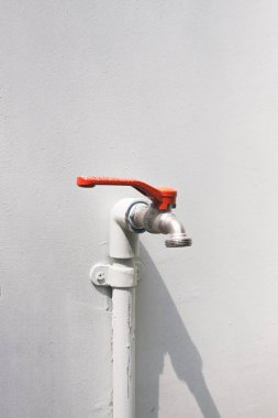 Musluk için beyaz arka plan
