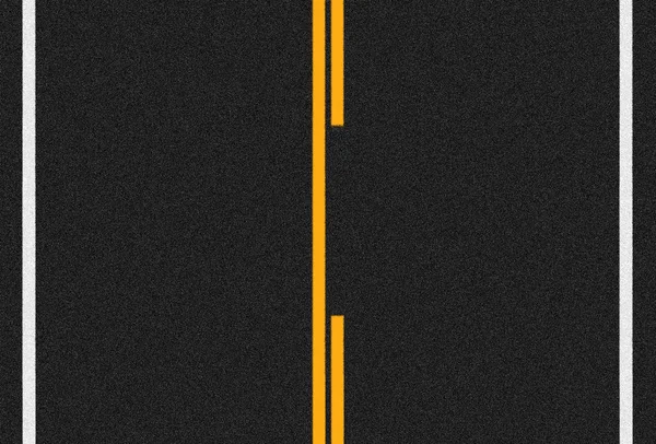 Surface Route Asphaltée Avec Des Lignes Orange Blanc — Photo