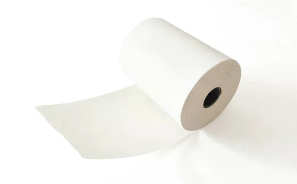 Паперові Рулони Ізольовані Білому Тлі — стокове фото