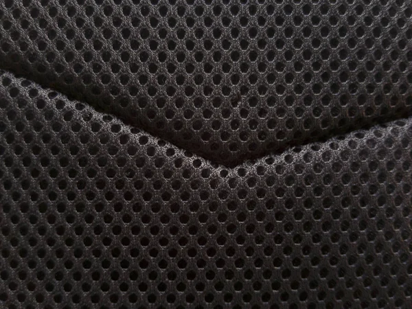 Weave background for interior, black material texture.