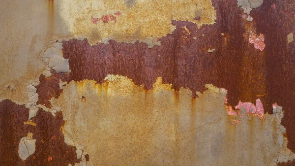 Textura Metálica Oxidada Corrosión Marrón Para Fondo Utilizado —  Fotos de Stock