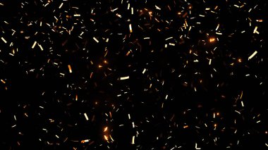 Rastgele konfeti artalan akan