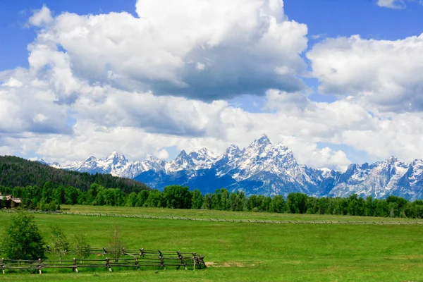 A Grand Tetons Jackson Hole-ban — Stock Fotó