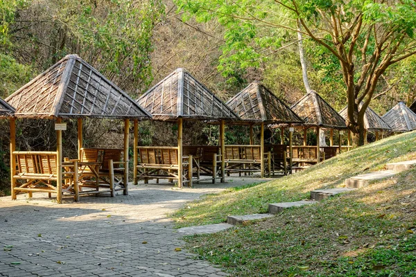 Бамбук кабін курорт — стокове фото
