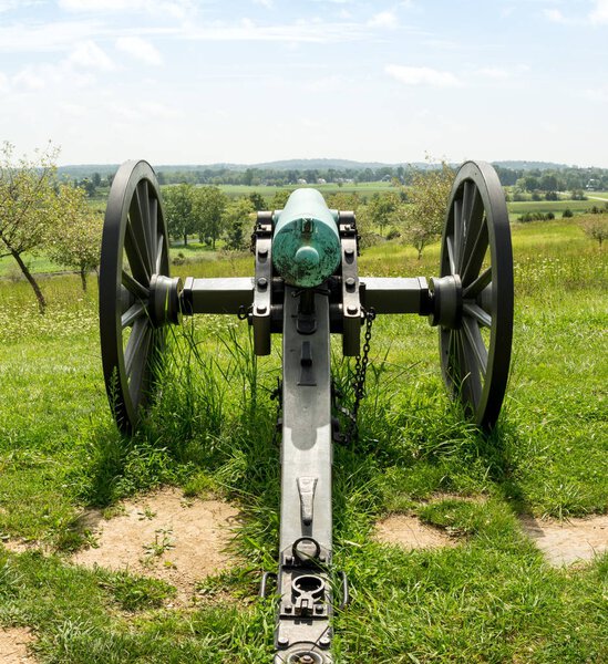 Back View of Cannon Overlooking the Valley