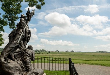 Civil War Monument at Gettysburg Battlefield clipart