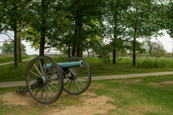 Cannon sitting in the trees — Stock Photo, Image