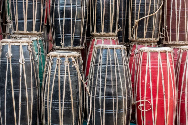 Pozadí z nepálské bicí — Stock fotografie
