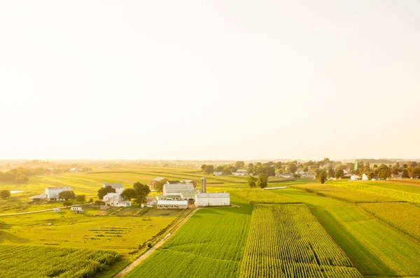 Letecký zemědělské půdy — Stock fotografie