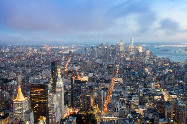 Natt i New York City — Stockfoto