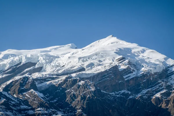 Glaciar en la cima de la montaña —  Fotos de Stock