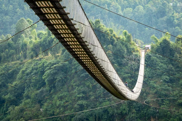 Kushma-Gyadi吊桥 — 图库照片