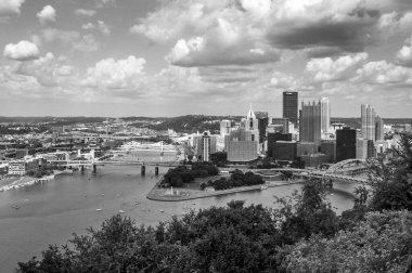 Pittsburgh, Pennsylvania - 4 Ağustos 2019 Pittsburgh, Pensilvanya manzarası 4 Ağustos 2019.