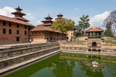 Katmandu Nepal 'deki Patan Durbar Marg Unesco Dünya Mirası Müzesi.