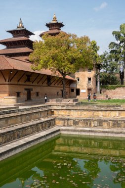 Katmandu Nepal 'deki Patan Durbar Marg Unesco Dünya Mirası Müzesi.