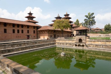 Katmandu Nepal 'deki Patan Durbar Marg Unesco Dünya Mirası Müzesi.