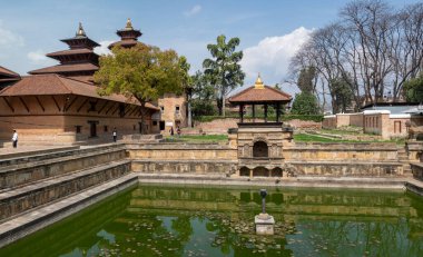 Katmandu Nepal 'deki Patan Durbar Marg Unesco Dünya Mirası Müzesi.