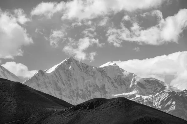 Oländiga Och Taggiga Topparna Den Snötäckta Himalaya Nepal — Stockfoto