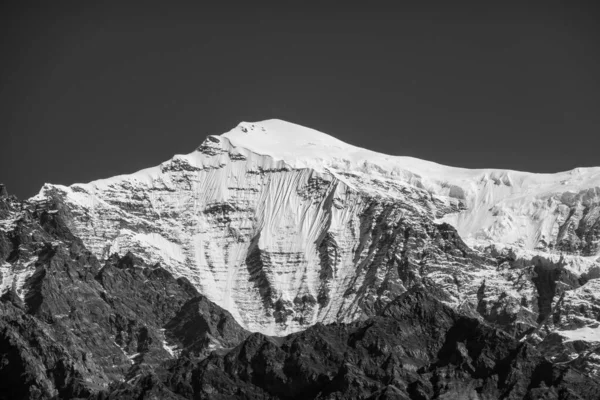 Ledovec Vrcholku Hory Pohoří Himalája Severním Nepálu Trase Annapurna Circle — Stock fotografie