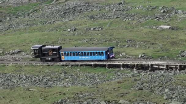 Zahnradbahn auf dem Mount Washington — Stockvideo