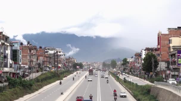 Umgehungsstraße von Kathmandu — Stockvideo