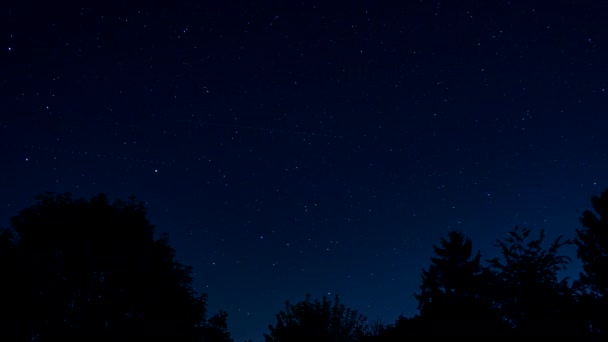 Video Movimiento Lapso Tiempo Las Estrellas Moviéndose Través Del Cielo — Vídeo de stock