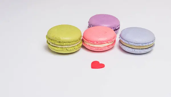 French macaron isolated over white — Stock Photo, Image