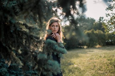 Çam ağacı ve güzel kız 