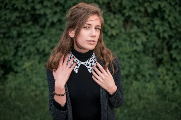 Güzel genç kız closeup