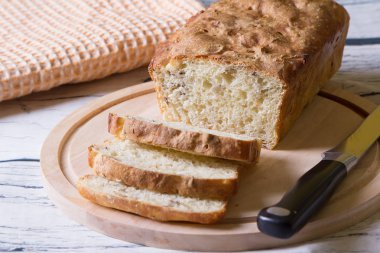 Buğday tohumu ile ev yapımı taze ekmek