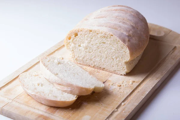 Weizen hausgemachtes frisches Brot — Stockfoto