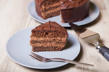 Çikolatalı kek Prag. Homemade pişirme.