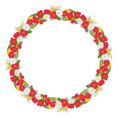 Çiçek tebrik kartı. Mimoza, Lale, papatya ve yaprakları. Bir düğün, doğum günü ve diğer tatil için davet olarak kullanılabilir. Bahar vektör çizim