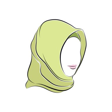 Hijab başında güzel Müslüman kadın