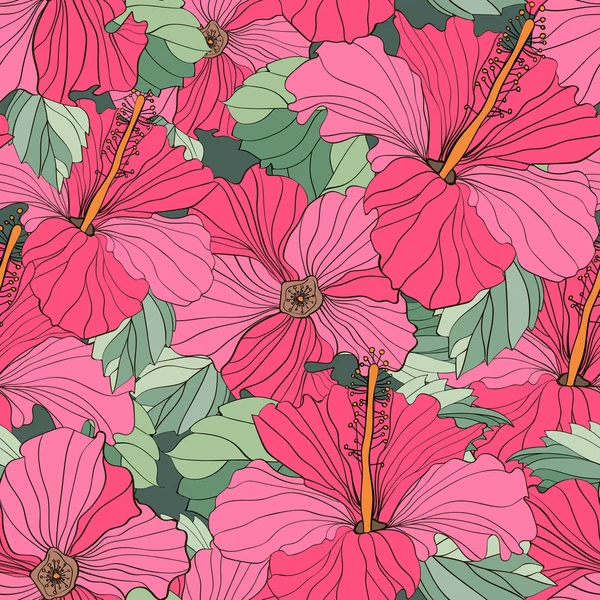 Sorunsuz vektör çiçek desenleri