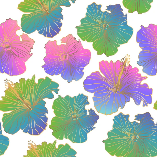 Sorunsuz vektör çiçek desenleri