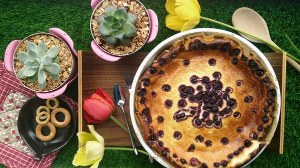 Peynirli kek. Lezzetli Breakfast.