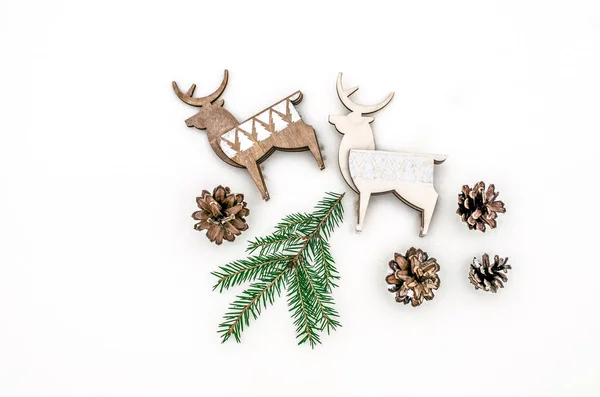 Yeni yıl alışılmadık kompozisyon. Bir sunu veya metin için Noel arka plan.